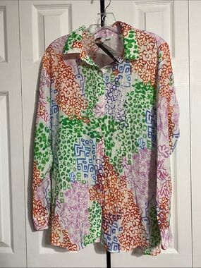 TWIST colorful & fun blouse top shirt size 6